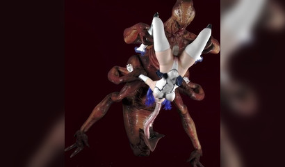 Porn Compilation - Monsters fuck girls with long tentacles