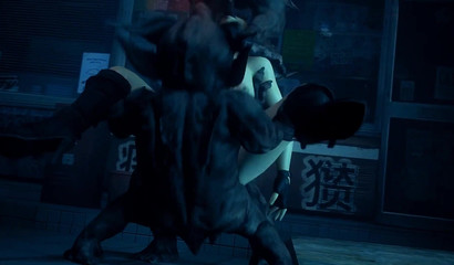 Monsters gangbang a girl from the game Dead or Alive (DoA)