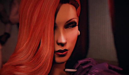 Jessica Rabbit sucks a crowd of guys (Who Framed Roger Rabbit)