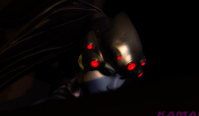 Overwatch characters having fun in a strip club