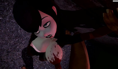 Lusty vampire Mavis gets her big tits fucked