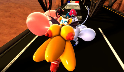 Emeralds of Chaos cartoon porn - futanari with big cocks on the bridge