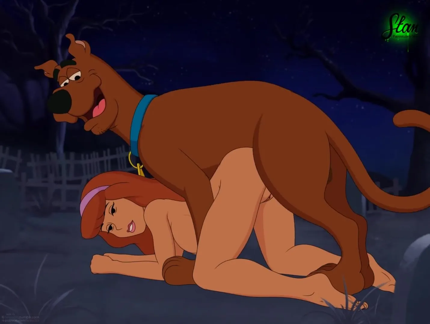 Daphne blake getting sex by scooby doo