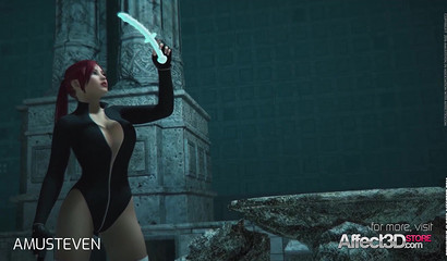 Monster pussy licking redhead beauty with big tits