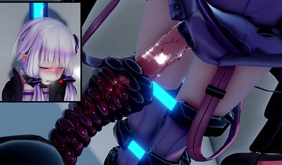 Tentacles Jerk Long Cock Young Futanari