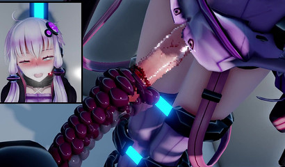 Tentacles Jerk Long Cock Young Futanari