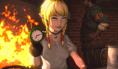 Sexy elves engage in anime lesbian pussy licking action