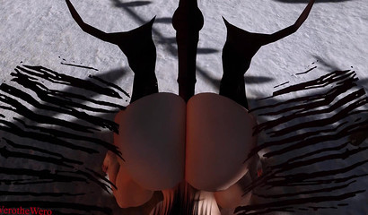 A horse with a huge dick fucks a girl with a big ass