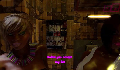 3D Porn - Futanari Fuck White Guy In Toilet