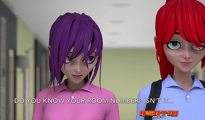 Teacher with glasses teaches young student how to fuck