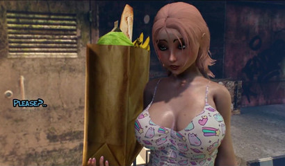 Blonde watches her brother fucking hot futa mom outdoors