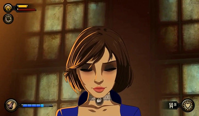 Anime girl gave a guy a blowjob and fucked him (Bioshock)