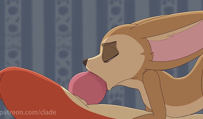 Furry Porn - Finnick plays with Nick Wilde's dick (Zootopia)