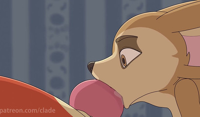 Furry Porn - Finnick plays with Nick Wilde's dick (Zootopia)