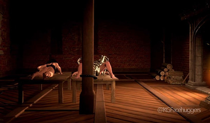 Monsters fuck beautiful girls in an abandoned house (The Witcher)