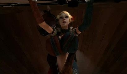 Horse Huge Cock Fucks Futanari Harley Quinn (Batman)