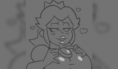 Anime Princess Peach fucks her girlfriend