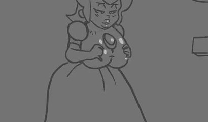 Anime Princess Peach fucks her girlfriend