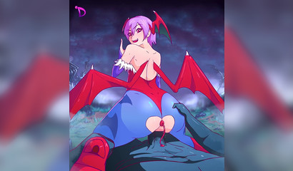 Big cock monster fucks anime girl with wings