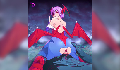 Big cock monster fucks anime girl with wings