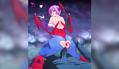 Big cock monster fucks anime girl with wings