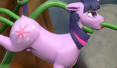 Tentacles fuck all holes of the pink pony (My Little Pony)