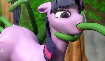Tentacles fuck all holes of the pink pony (My Little Pony)