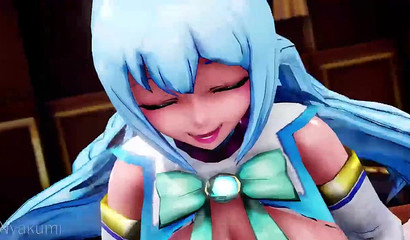 Drunk girlfriends with futanari dicks fuck in a bar