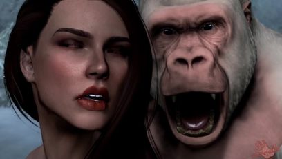 Babons With Girl Porn - Baboon Monkey Fucks Hot Beauty From Skyrim