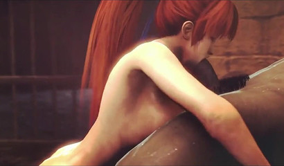 Kasumi Sucks Big Dick Monster From Hell (Dead or Alive)
