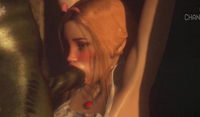 Monster fucks deep in mouth young girl in the subway