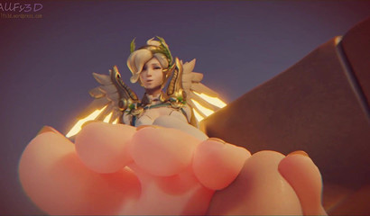 Mercy makes another Overwatch character sniff feet
