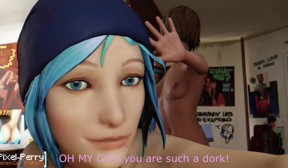 Big dick futanari fucks his girlfriend in the ass