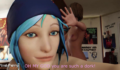 Big dick futanari fucks his girlfriend in the ass