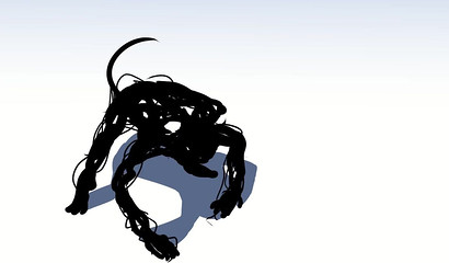 Brunette unveils her big tits as she gets murdered