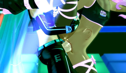 Big cock futanari fucks his small titted girlfriend