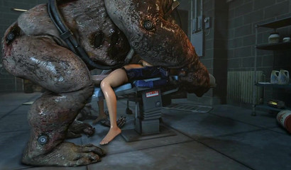 Monsters Fuck Ashley And Fenshep Hard In The Lab