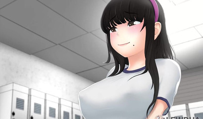 Young futanari anal fucks girlfriend after workout