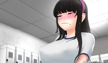 Young futanari anal fucks girlfriend after workout