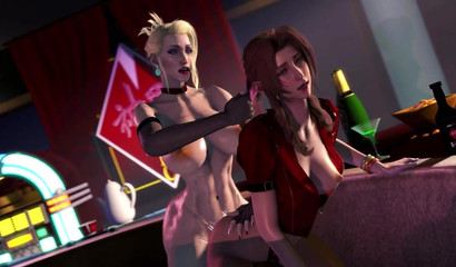 Sexy Aerith Gainsborough gets slammed by Futa Scarlet