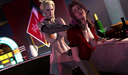 Sexy Aerith Gainsborough gets slammed by Futa Scarlet