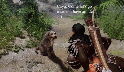 Old dog fucks his mistress with big tits