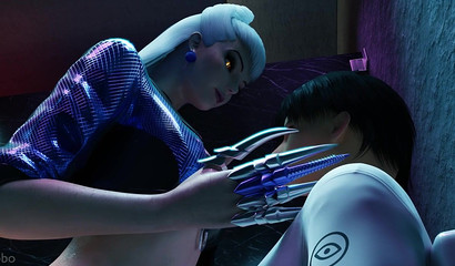 Attractive cartoon character Milky fucks her boyfriend