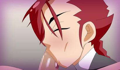 This trap hentai porn with a young redhead will blow your mind