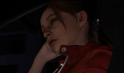 Stepbrother fucks his sister in the back seat of a car