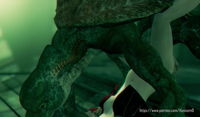 Giant mutant turtle fucks young Tifa Lockhart from Final Fantasy