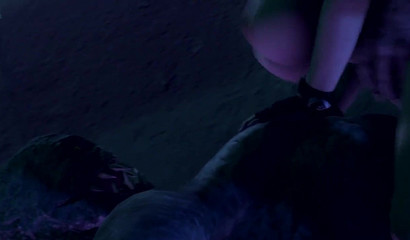 Monster fucks a young girl with a cool ass (Resident Evil)