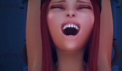 Crazy Jinx tickles Akali to orgasm (League of Legends)