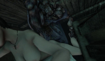 Huge Zombie Fucks Girl Doggy Style (Resident Evil)