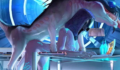 Lab Monster Fucks Mass Effect Tali Zorah
